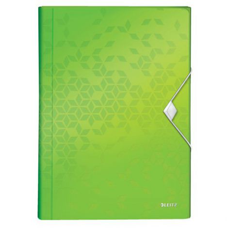 Teczka harmonijkowa Leitz A4/6 przegródek Wow, Zielona - 2